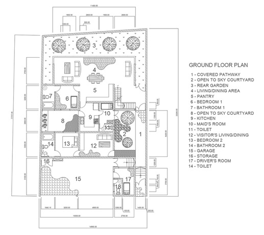 CAD Term Project - Ground Floor Plan - Hillary Fedor